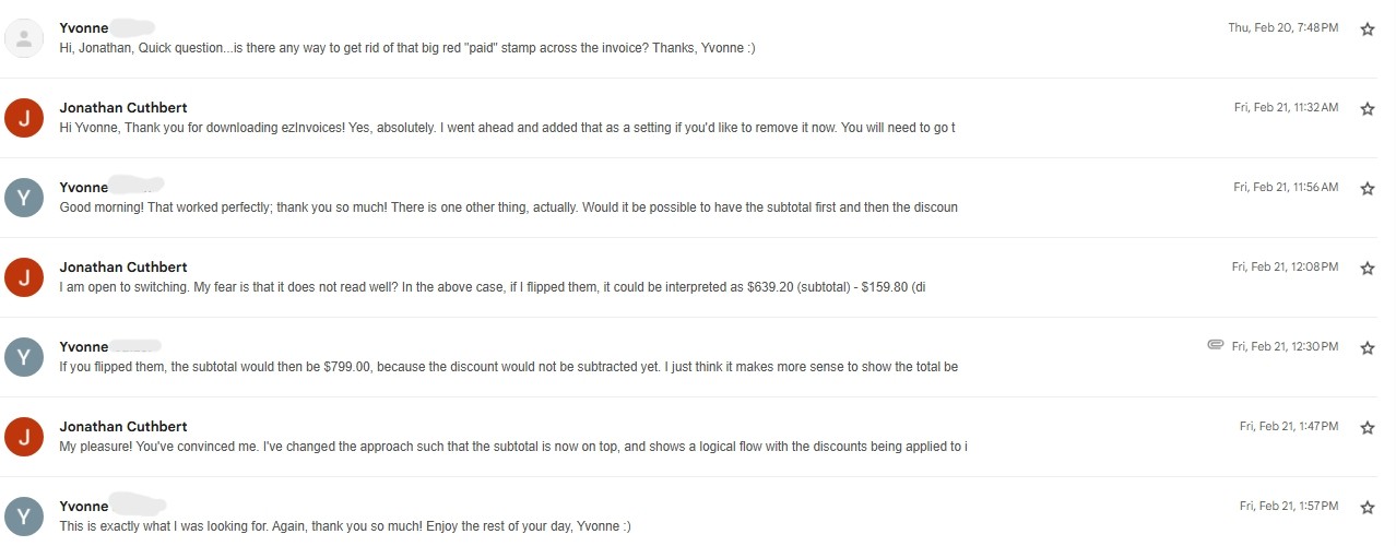 Support Timeline