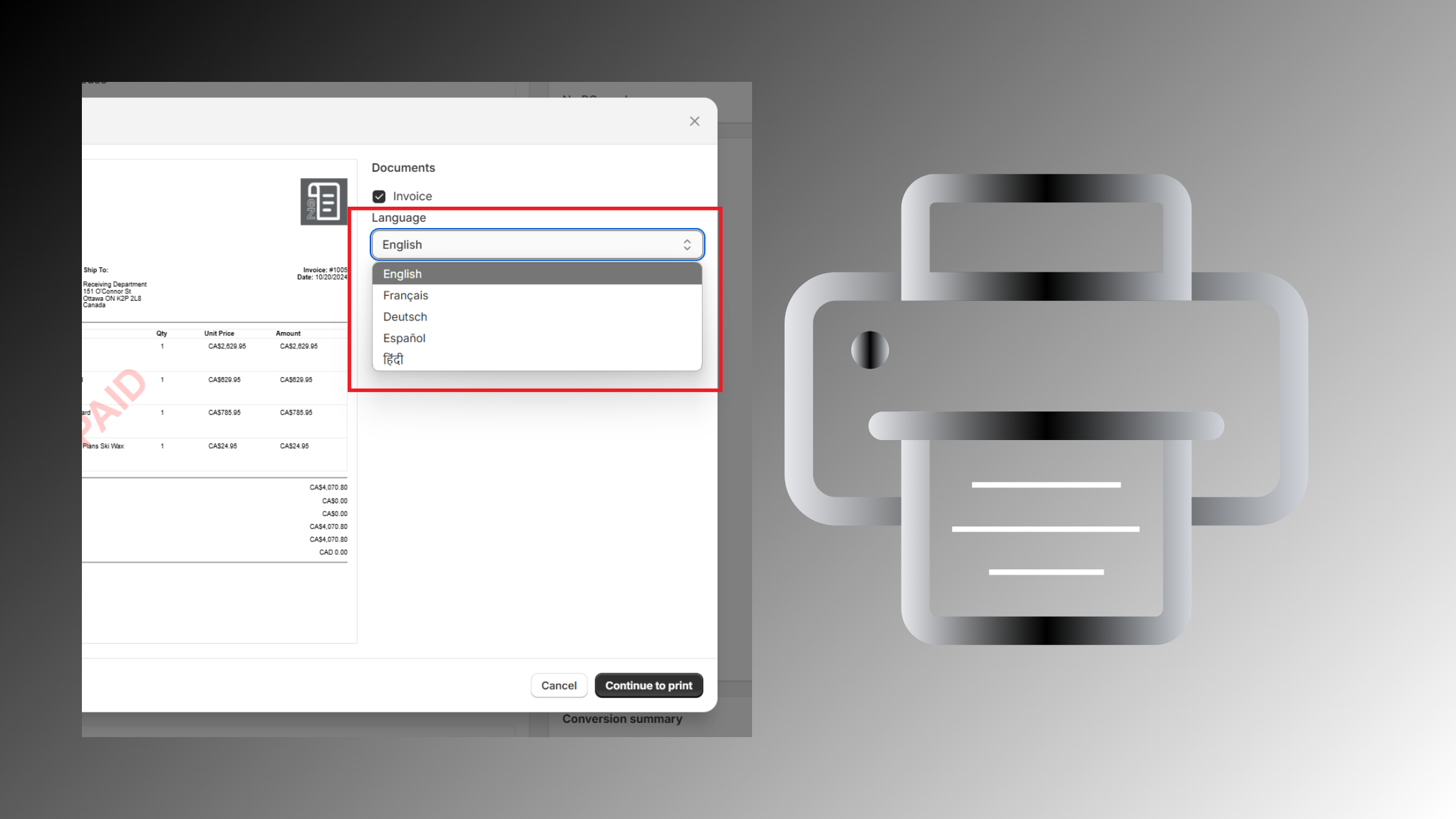 Banner for ezInvoices Update - Languages & Feedback