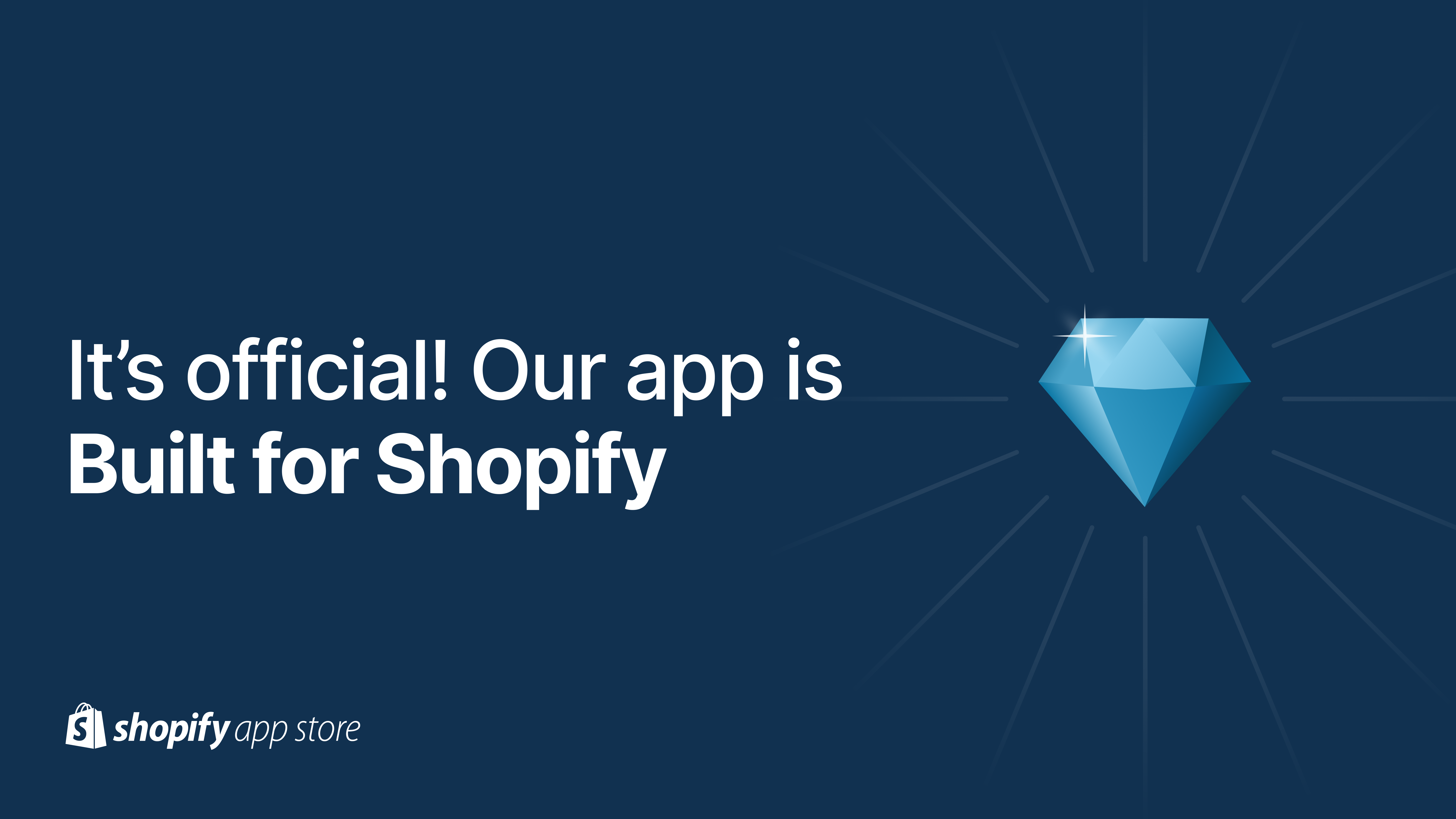 Banner for ezInvoices Earns Built for Shopify Status